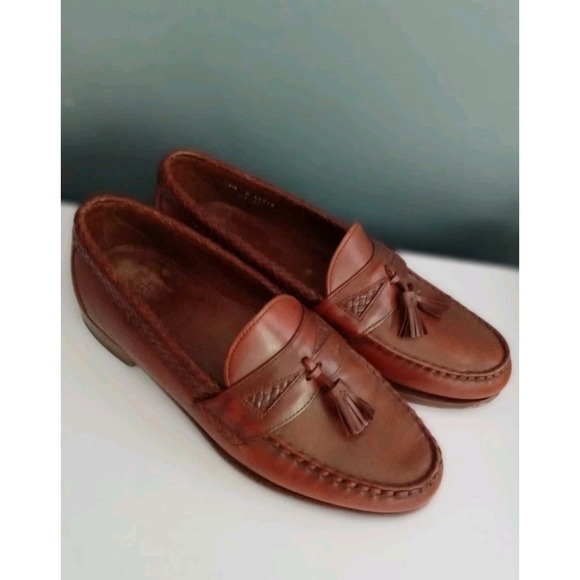 Leather‎ Tassel Loafers Braided Trim Dress Shoes main image 6